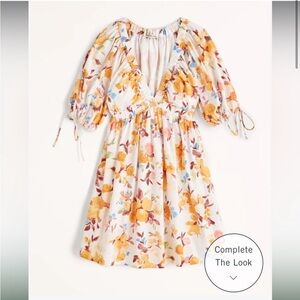 Abercrombie & Fitch Floral Ruffle Mini Dress
